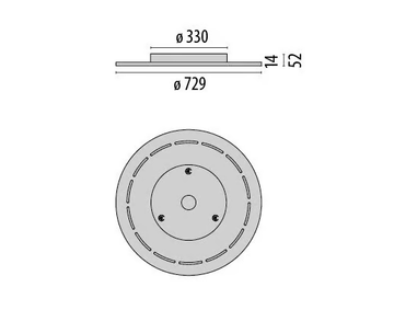 FL ROUND 777 SM - LED ceiling light by PERFORMANCE iN LIGHTING - view 3